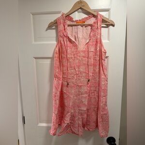 Oliphant Pink Patterned Mini Dress